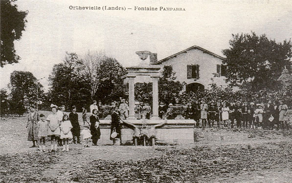 La Fontaine Pamparra à Orthevielle dans les Landes